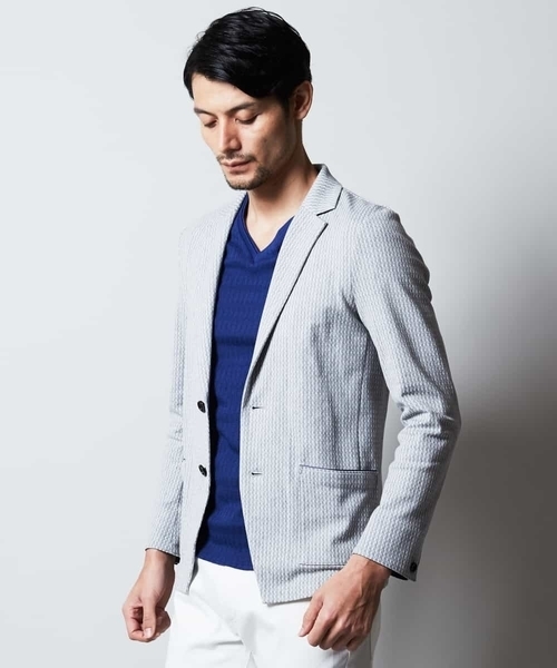 MICHEL KLEIN HOMME   （ミッシェルクランオム）の「カーディガン（リーブルJQ）（カーディガン/ボレロ・メンズ・ネイビー/グレー・46/51/48）」の18枚目の写真