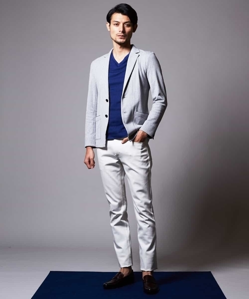 MICHEL KLEIN HOMME   （ミッシェルクランオム）の「カーディガン（リーブルJQ）（カーディガン/ボレロ・メンズ・ネイビー/グレー・46/51/48）」の17枚目の写真