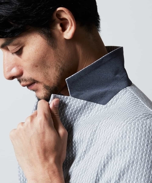 MICHEL KLEIN HOMME   （ミッシェルクランオム）の「カーディガン（リーブルJQ）（カーディガン/ボレロ・メンズ・ネイビー/グレー・46/51/48）」の8枚目の写真