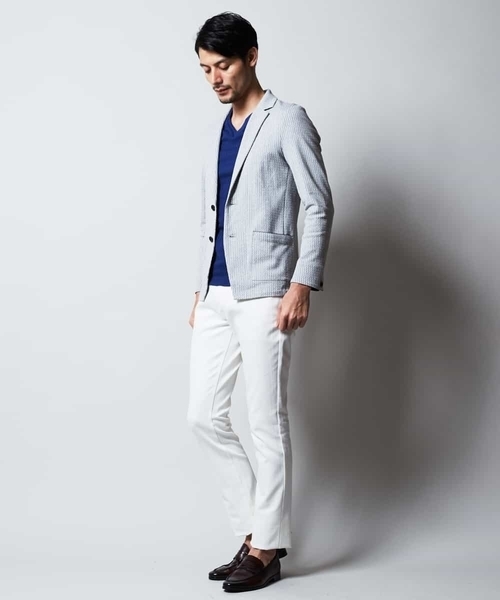 MICHEL KLEIN HOMME   （ミッシェルクランオム）の「カーディガン（リーブルJQ）（カーディガン/ボレロ・メンズ・ネイビー/グレー・46/51/48）」の3枚目の写真