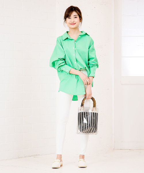 KOBE LETTUCE（コウベレタス）の「かごポーチ付きバンブーハンドルクリアビニールバッグ（ハンドバッグ・レディース・その他1/その他2/その他3・FREE）」の14枚目の写真