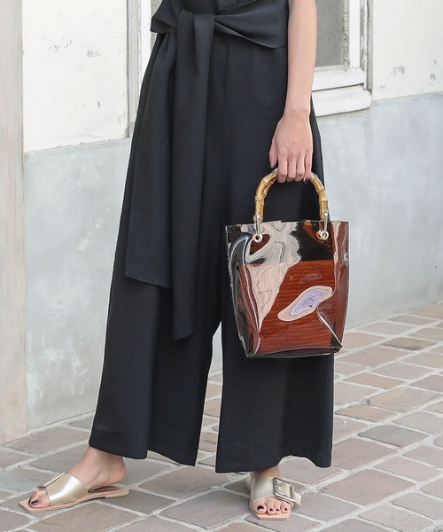 KOBE LETTUCE（コウベレタス）の「かごポーチ付きバンブーハンドルクリアビニールバッグ（ハンドバッグ・レディース・その他1/その他2/その他3・FREE）」の20枚目の写真