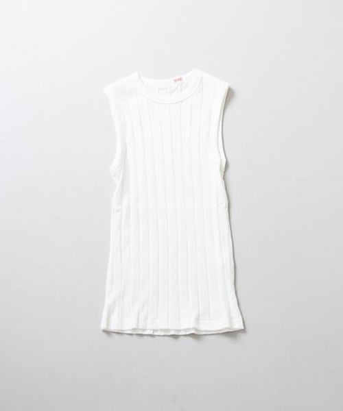 YOUNG&OLSEN The DRYGOODS STORE(ヤングアンドオルセン)の「【YOUNG & OLSEN The DRYGOODS STORE】/BROAD RIB TANKTOP(タンクトップ・レディース・ブルー系その他/ピンク系その他/ホワイト/その他/ブラック/ブラウン系その他/オレンジ系その他/グリーン系その他/カーキオリーブ/ブルー系その他2/ピンク系その他2/ピンク/グリーン/クリーム/その他1/イエロー系その他/ネイビー/ホワイト系その他/サックスブルー/グリーン系その他2/レッド・2/1)」の2枚目の写真