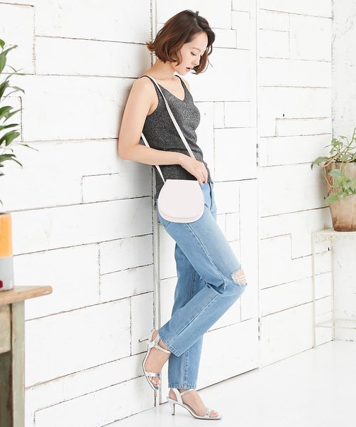 KOBE LETTUCE（コウベレタス）の「サークルポシェット（ショルダーバッグ・レディース・ブラック/オフホワイト/オレンジ/グリーン/パイソン・FREE）」の12枚目の写真