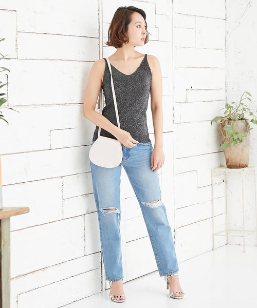 KOBE LETTUCE（コウベレタス）の「サークルポシェット（ショルダーバッグ・レディース・ブラック/オフホワイト/オレンジ/グリーン/パイソン・FREE）」の11枚目の写真