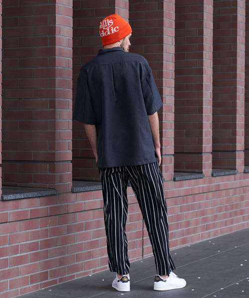 Luv maison（ラブメゾン）の「PLハーフジップ半袖シャツ（シャツ/ブラウス・メンズ・グレー/ブラック・M/L）」の12枚目の写真