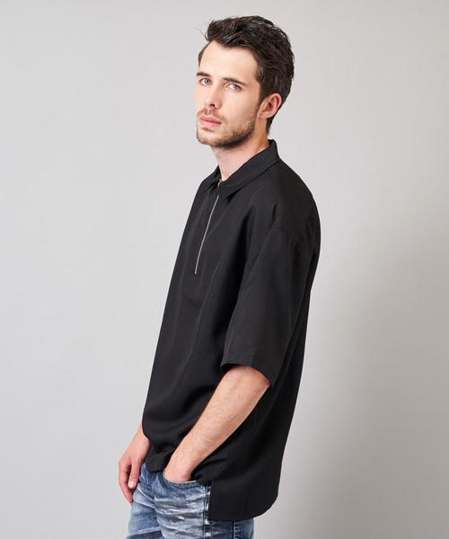 Luv maison（ラブメゾン）の「PLハーフジップ半袖シャツ（シャツ/ブラウス・メンズ・グレー/ブラック・M/L）」の22枚目の写真