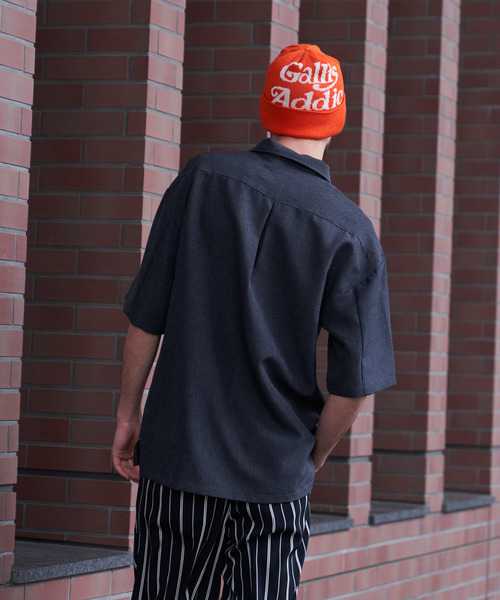 Luv maison（ラブメゾン）の「PLハーフジップ半袖シャツ（シャツ/ブラウス・メンズ・グレー/ブラック・M/L）」の14枚目の写真