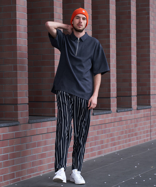 Luv maison（ラブメゾン）の「PLハーフジップ半袖シャツ（シャツ/ブラウス・メンズ・グレー/ブラック・M/L）」の18枚目の写真