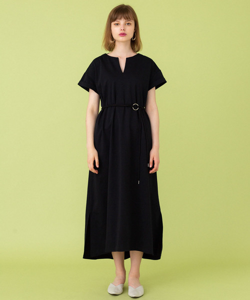 UNITED TOKYO（ユナイテッドトウキョウ）の「スキッパーマキシワンピース（ワンピース・レディース・ブラック/ベージュ/ブラウン・1）」の13枚目の写真