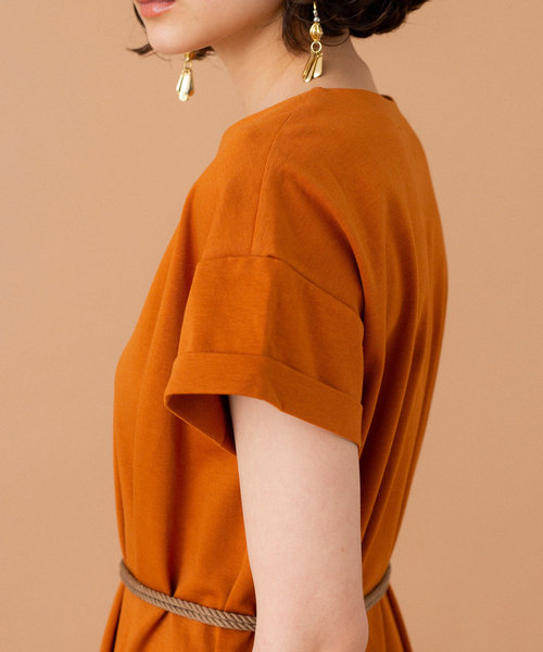 UNITED TOKYO（ユナイテッドトウキョウ）の「スキッパーマキシワンピース（ワンピース・レディース・ブラック/ベージュ/ブラウン・1）」の18枚目の写真