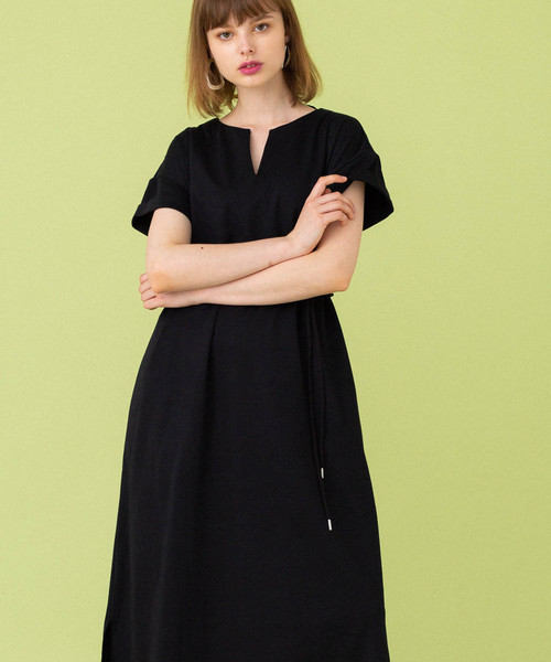 UNITED TOKYO（ユナイテッドトウキョウ）の「スキッパーマキシワンピース（ワンピース・レディース・ブラック/ベージュ/ブラウン・1）」の14枚目の写真