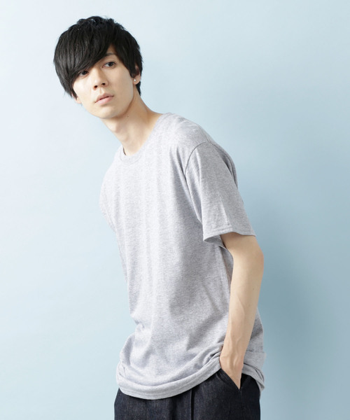 JERZEES(ジャージーズ)の「JERZEES/ジャージーズ SHORT SLEEVE TEE オーバーサイズ クルーネック カットソー(Tシャツ/カットソー・メンズ・ホワイト/ブラック/ネイビー/グレー/イエロー/オレンジ/グリーン/ワイン・S/M/L/XL)」の4枚目の写真