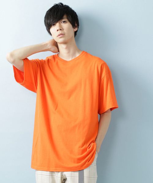 JERZEES(ジャージーズ)の「JERZEES/ジャージーズ SHORT SLEEVE TEE オーバーサイズ クルーネック カットソー(Tシャツ/カットソー・メンズ・ホワイト/ブラック/ネイビー/グレー/イエロー/オレンジ/グリーン/ワイン・S/M/L/XL)」の8枚目の写真