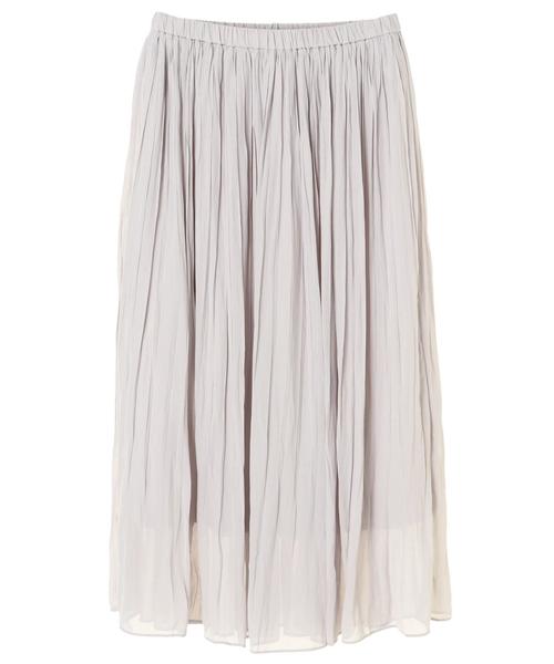 AMERICAN HOLIC(アメリカンホリック)の「シフォンロングプリーツスカート(スカート・レディース・ライトグレー/ピンク/ブルー/その他7/ドット/その他14/イエロー系その他/ブルー系その他5・FREE)」の9枚目の写真