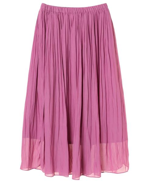 AMERICAN HOLIC(アメリカンホリック)の「シフォンロングプリーツスカート(スカート・レディース・ライトグレー/ピンク/ブルー/その他7/ドット/その他14/イエロー系その他/ブルー系その他5・FREE)」の10枚目の写真