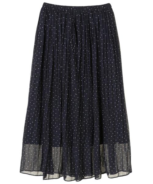 AMERICAN HOLIC(アメリカンホリック)の「シフォンロングプリーツスカート(スカート・レディース・ライトグレー/ピンク/ブルー/その他7/ドット/その他14/イエロー系その他/ブルー系その他5・FREE)」の19枚目の写真