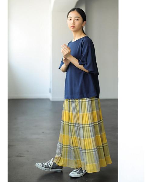 AMERICAN HOLIC(アメリカンホリック)の「シフォンロングプリーツスカート(スカート・レディース・ライトグレー/ピンク/ブルー/その他7/ドット/その他14/イエロー系その他/ブルー系その他5・FREE)」の13枚目の写真