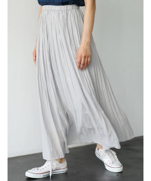 AMERICAN HOLIC(アメリカンホリック)の「シフォンロングプリーツスカート(スカート・レディース・ライトグレー/ピンク/ブルー/その他7/ドット/その他14/イエロー系その他/ブルー系その他5・FREE)」の11枚目の写真