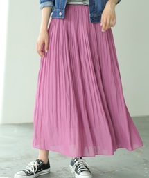AMERICAN HOLIC | シフォンロングプリーツスカート(スカート)