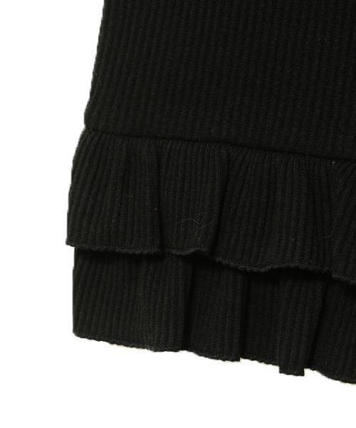 Candy Stripper（キャンディストリッパー）の「FRILL RIB パンツ（その他パンツ・レディース・ブラック/ピンク/グリーン/パープル・2）」の8枚目の写真