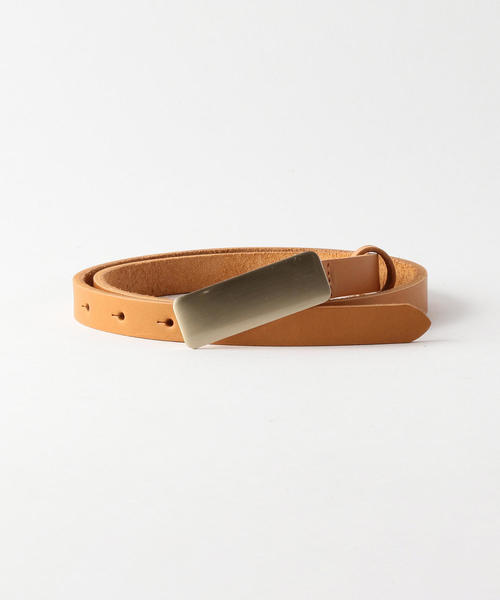 Steven Alan(スティーブンアラン)の「<Steven Alan>PLATE BUCKLE LEATHER BELT/ベルト(ベルト・レディース・ブラウン/ブラック/オリーブ・FREE)」の1枚目の写真