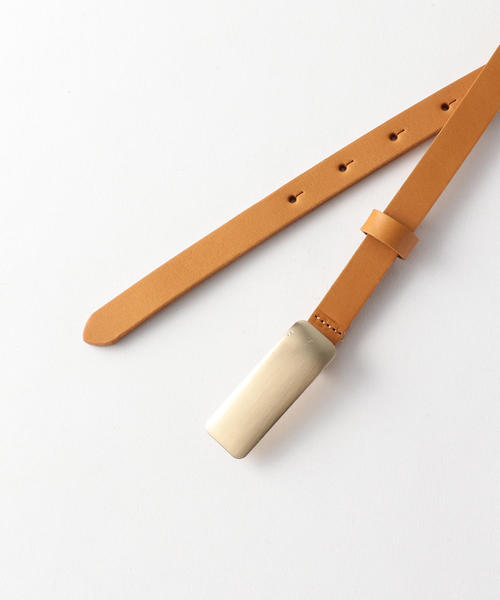 Steven Alan(スティーブンアラン)の「<Steven Alan>PLATE BUCKLE LEATHER BELT/ベルト(ベルト・レディース・ブラウン/ブラック/オリーブ・FREE)」の4枚目の写真