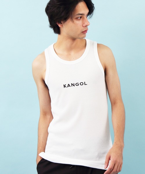 KANGOL�i�J���S�[���j�́u�J���S�[���ʒ� KANGOL ���b�t�� �����O�� �^���N�g�b�v�i�^���N�g�b�v�j�v�b�z���C�g�n���̑�