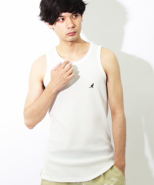 KANGOL�i�J���S�[���j�́u�J���S�[���ʒ� KANGOL ���b�t�� �����O�� �^���N�g�b�v�i�^���N�g�b�v�j�v�b�z���C�g