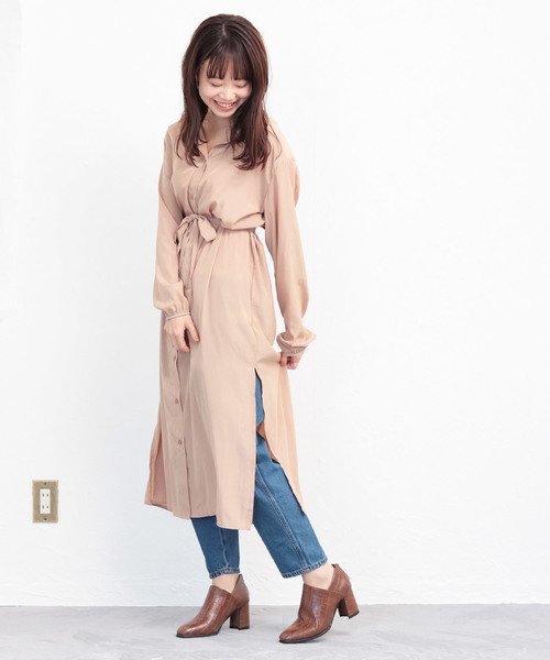 SESTO（セスト）の「型押しクロコのフレアヒールブーティースクエアトゥショートブーツ（ブーツ・レディース・パイソン/レオパード/ベージュ/ブラウン/ブラック・3L/LL/S/M/L）」の13枚目の写真