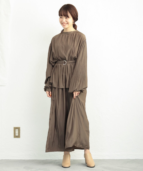 SESTO（セスト）の「型押しクロコのフレアヒールブーティースクエアトゥショートブーツ（ブーツ・レディース・パイソン/レオパード/ベージュ/ブラウン/ブラック・3L/LL/S/M/L）」の14枚目の写真