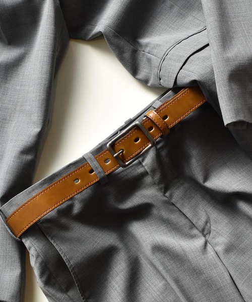 Hawk Company(ホークカンパニー)の「【Hawk Company】ベーシックドレスフリーカットベルト/375(ベルト・メンズ・ブラック/ダークブラウン/ネイビー/ブラウン/レッド・FREE)」の15枚目の写真