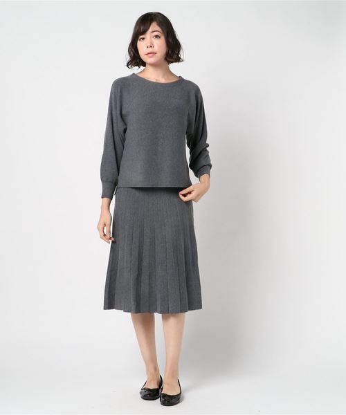 値下げ★archivio ボーダートップス＆スカートセットアップ⭐︎ A part by（アパートバイ）の「【上下セット販売】ツィードライク