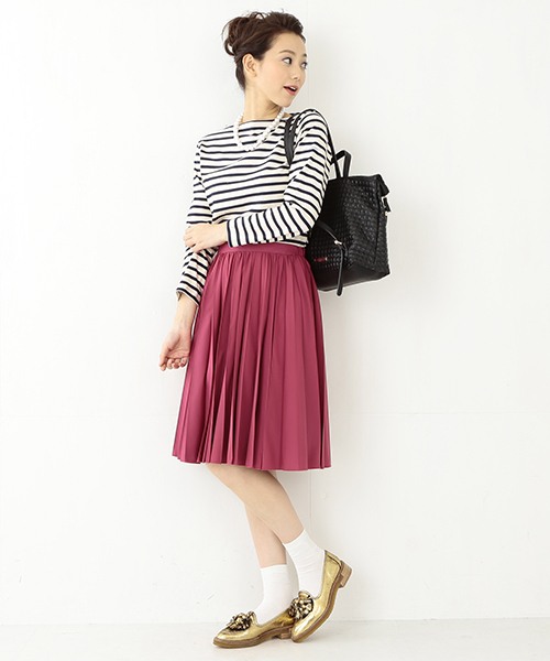 ORCIVAL（オーシバル）の「ORCIVAL / ボーダー ロングスリーブ プルオーバー（Tシャツ/カットソー・レディース・オフホワイト/グレー/ロイヤルブルー/レッド/ネイビー/チャコールグレー/ライトグレー/インディゴブルー・1/0）」の20枚目の写真