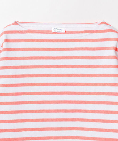 ORCIVAL（オーシバル）の「ORCIVAL / ボーダー ロングスリーブ プルオーバー（Tシャツ/カットソー・レディース・オフホワイト/グレー/ロイヤルブルー/レッド/ネイビー/チャコールグレー/ライトグレー/インディゴブルー・1/0）」の15枚目の写真