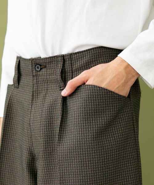 UNITED TOKYO(ユナイテッドトウキョウ)の「バレンシアギャバワイドパンツ(スラックス・メンズ・ブラウン系その他/ブラック/グリーン・1/2/3)」の9枚目の写真