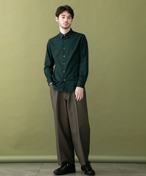 UNITED TOKYO(ユナイテッドトウキョウ)の「バレンシアギャバワイドパンツ(スラックス・メンズ・ブラウン系その他/ブラック/グリーン・1/2/3)」の17枚目の写真