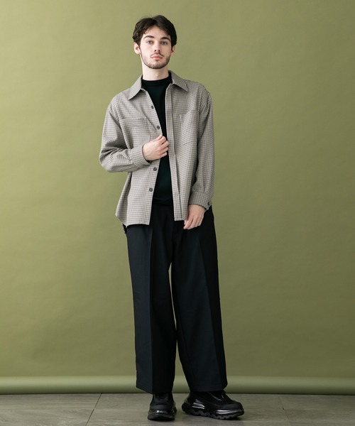 UNITED TOKYO(ユナイテッドトウキョウ)の「バレンシアギャバワイドパンツ(スラックス・メンズ・ブラウン系その他/ブラック/グリーン・1/2/3)」の21枚目の写真