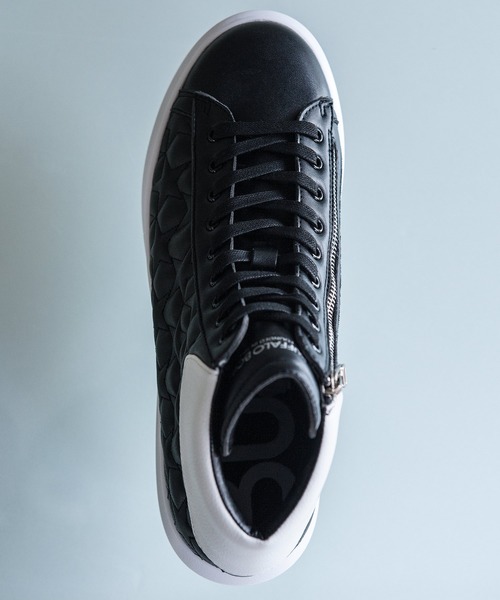 Buffalo Bobs（バッファローボブズ）の「DAD STAR-HI(ダッド スター ハイ)スターキルティング ハイカット スニーカー（スニーカー・メンズ・ホワイト/ブラック/マルチ/パイソン/シルバー・39/41/43）」の10枚目の写真