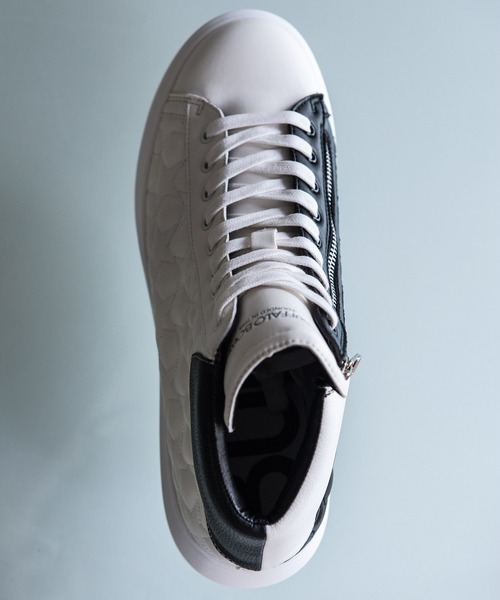 Buffalo Bobs（バッファローボブズ）の「DAD STAR-HI(ダッド スター ハイ)スターキルティング ハイカット スニーカー（スニーカー・メンズ・ホワイト/ブラック/マルチ/パイソン/シルバー・39/41/43）」の19枚目の写真