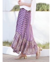 Ungrid | ペイズリーギャザーラップスカート(スカート)