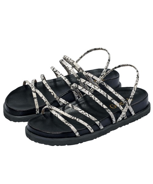 GeeRA（ジーラ）の「線使いスポーティサンダル（サンダル・レディース・ブラック/ホワイト/パープル/モカ/パイソン・MEDIUM/SMALL/LARGE/X-LARGE）」の5枚目の写真