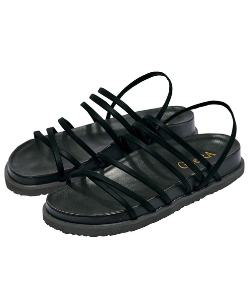 GeeRA（ジーラ）の「線使いスポーティサンダル（サンダル・レディース・ブラック/ホワイト/パープル/モカ/パイソン・MEDIUM/SMALL/LARGE/X-LARGE）」の3枚目の写真