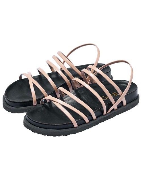 GeeRA（ジーラ）の「線使いスポーティサンダル（サンダル・レディース・ブラック/ホワイト/パープル/モカ/パイソン・MEDIUM/SMALL/LARGE/X-LARGE）」の2枚目の写真