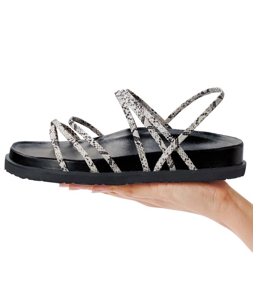 GeeRA（ジーラ）の「線使いスポーティサンダル（サンダル・レディース・ブラック/ホワイト/パープル/モカ/パイソン・MEDIUM/SMALL/LARGE/X-LARGE）」の8枚目の写真