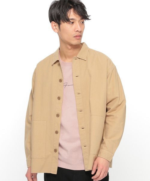 LAKOLE（ラコレ）の「ニュアンスカバーオール / LAKOLE（シャツ/ブラウス・メンズ・ネイビー/ピンク/グリーン/マスタード/アイボリー・MEDIUM/LARGE）」の4枚目の写真