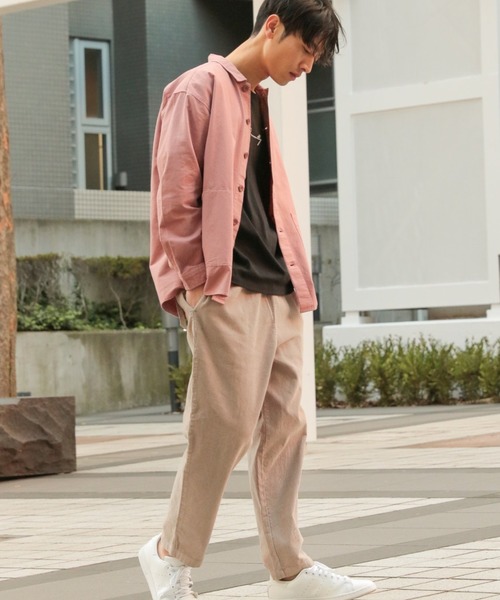 LAKOLE（ラコレ）の「ニュアンスカバーオール / LAKOLE（シャツ/ブラウス・メンズ・ネイビー/ピンク/グリーン/マスタード/アイボリー・MEDIUM/LARGE）」の18枚目の写真