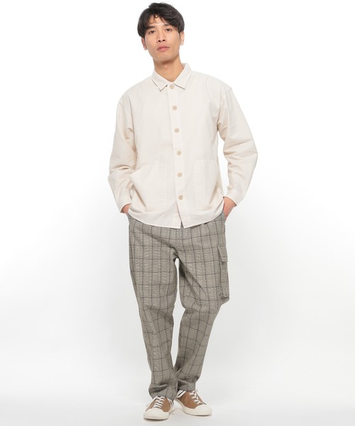 LAKOLE（ラコレ）の「ニュアンスカバーオール / LAKOLE（シャツ/ブラウス・メンズ・ネイビー/ピンク/グリーン/マスタード/アイボリー・MEDIUM/LARGE）」の21枚目の写真