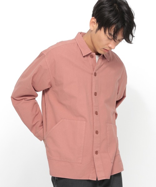 LAKOLE（ラコレ）の「ニュアンスカバーオール / LAKOLE（シャツ/ブラウス・メンズ・ネイビー/ピンク/グリーン/マスタード/アイボリー・MEDIUM/LARGE）」の20枚目の写真