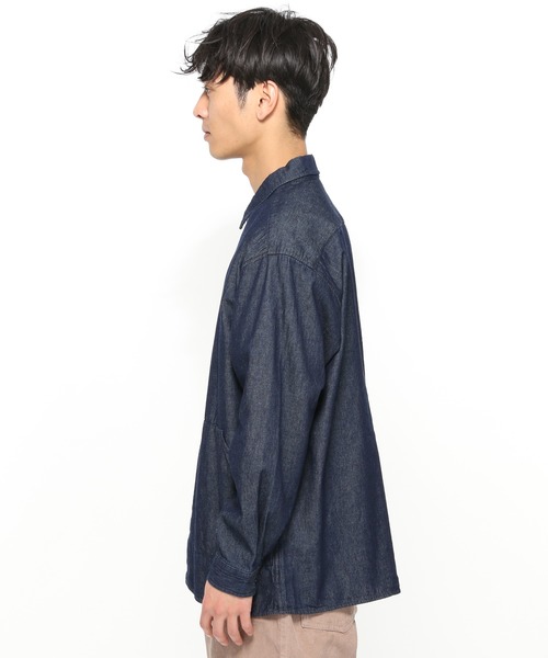 LAKOLE（ラコレ）の「ニュアンスカバーオール / LAKOLE（シャツ/ブラウス・メンズ・ネイビー/ピンク/グリーン/マスタード/アイボリー・MEDIUM/LARGE）」の6枚目の写真